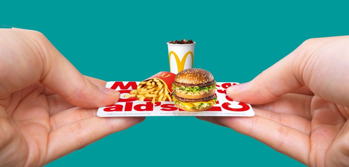 Carte cadeau de McDonald’s® Bon cadeau restaurant McDonald's® Suisse