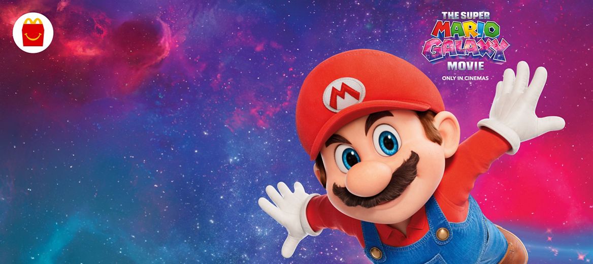 Super Mario has landed in Happy Meal®!