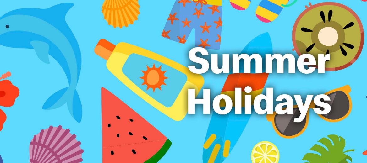 Summer Holidays banner 