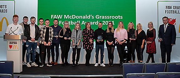 The Welsh Football Association and McDonald’s Grassroots Football Awards Winners