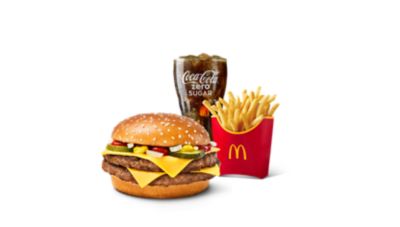 Doule Quarter Pounder Menu » Onze wereldberoemde dubbele burger ☆ McDonald's