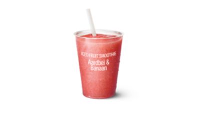 Iced Fruit Smoothie Aardbei & Banaan ☆ McDonald's