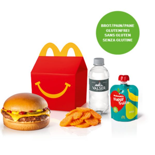 Happy Meal® Cheeseburger mit glutenfreiem Brötchen