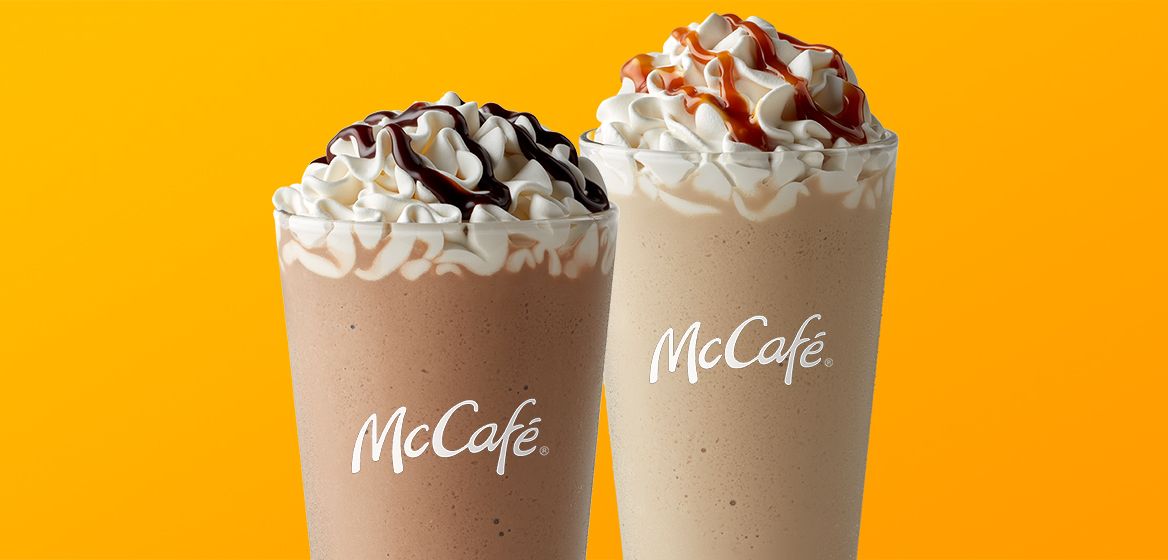 McCafé® Frappé Menu Caramel & Mocha Frappés McDonald’s