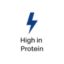 High in protein