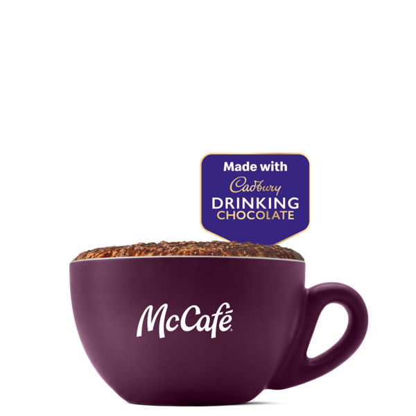 Hot Chocolate - medium from McDonalds McCafé Drinks menu