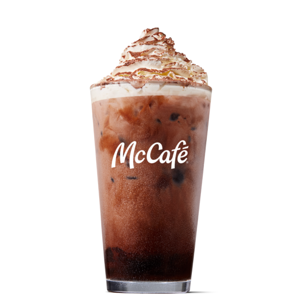 Iced chocolate - medium from McDonalds McCafé Drinks menu