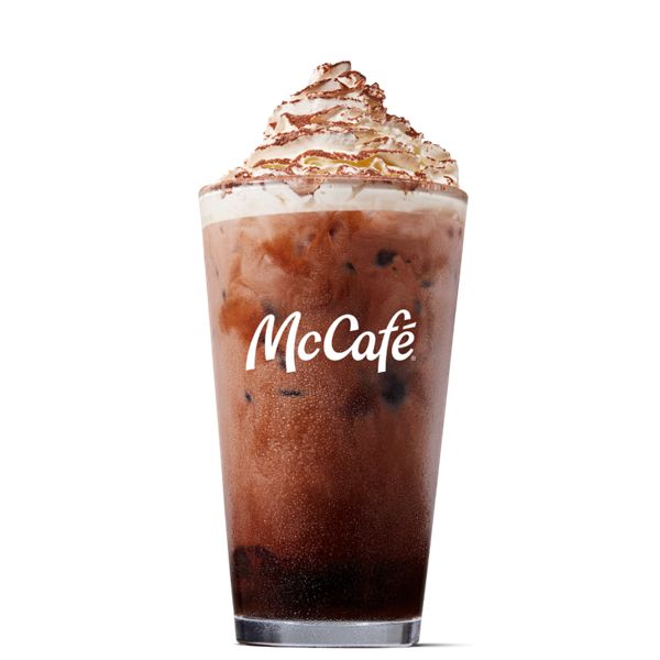 Iced chocolate - medium from McDonalds McCafé Drinks menu