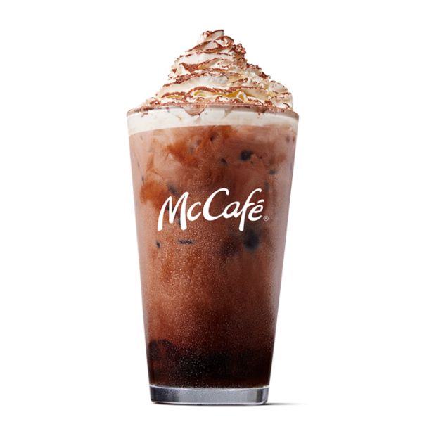 Iced chocolate - medium from McDonalds McCafé Drinks menu