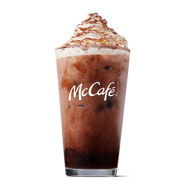 Iced chocolate - medium from McDonalds McCafé Drinks menu