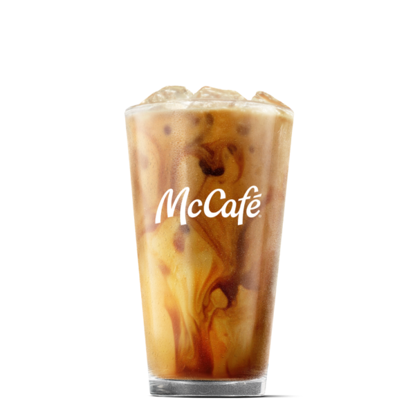 Iced Golden Caramel Latte - Medium from McDonalds McCafé Drinks menu