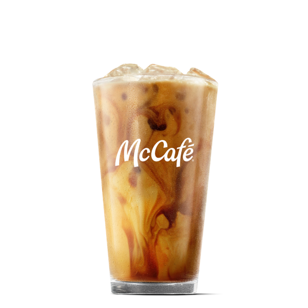 Iced Golden Caramel Latte - Medium from McDonalds McCafé Drinks menu