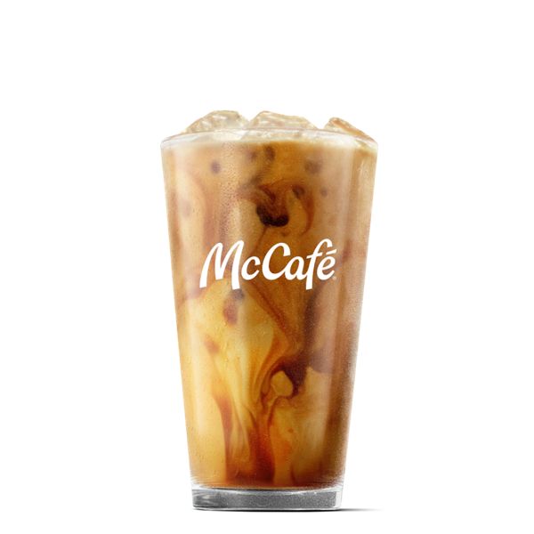 Iced Golden Caramel Latte - Medium from McDonalds McCafé Drinks menu