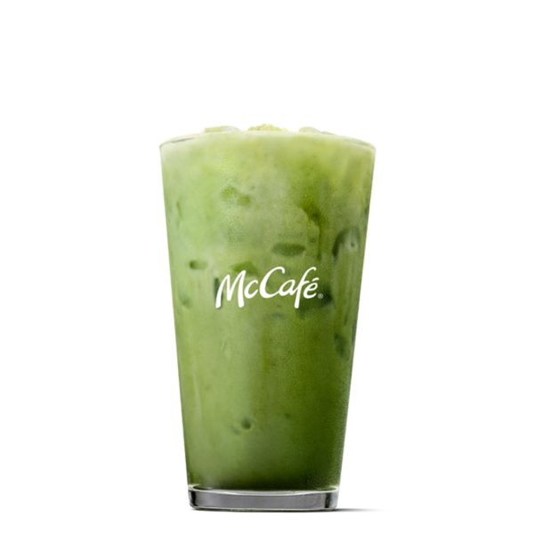 Iced Matcha Latte - medium from McDonalds McCafé Drinks menu