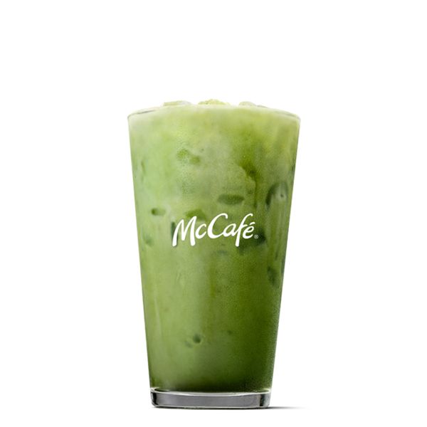 Iced Matcha Latte - medium from McDonalds McCafé Drinks menu