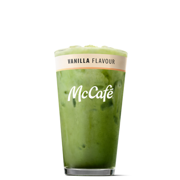 Iced Vanilla Matcha - Medium from McDonalds McCafé Drinks menu
