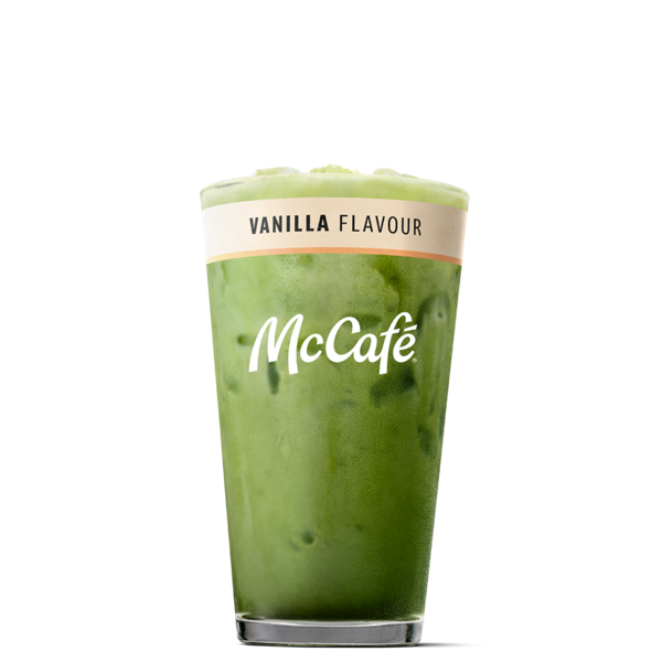 Iced Vanilla Matcha - Medium from McDonalds McCafé Drinks menu