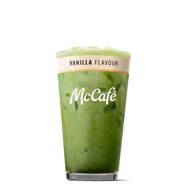Iced Vanilla Matcha - Medium from McDonalds McCafé Drinks menu