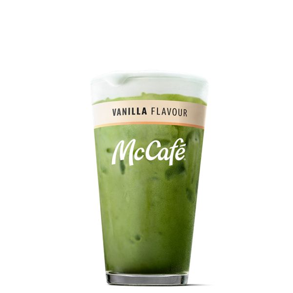 Iced Vanilla Matcha with Cold Foam - Medium from McDonalds McCafé Drinks menu