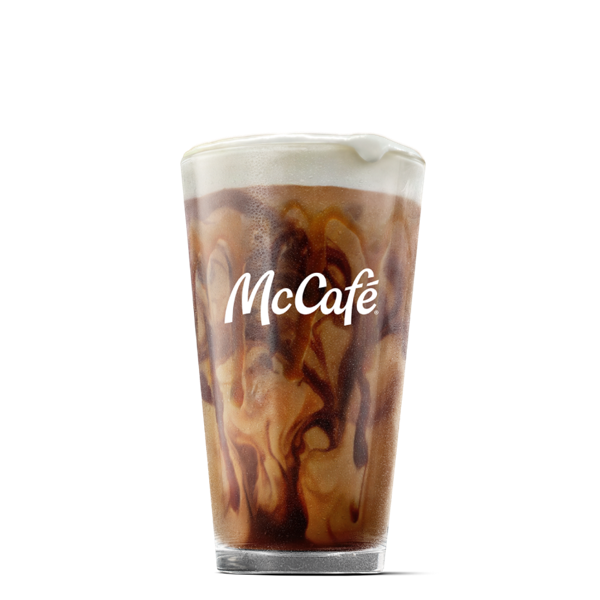 Iced Velvet Mocha with Cold Foam - Small from McDonalds McCafé Drinks menu