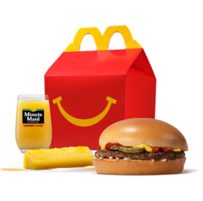 Happy Meal Beefburger with Pineapple Stick