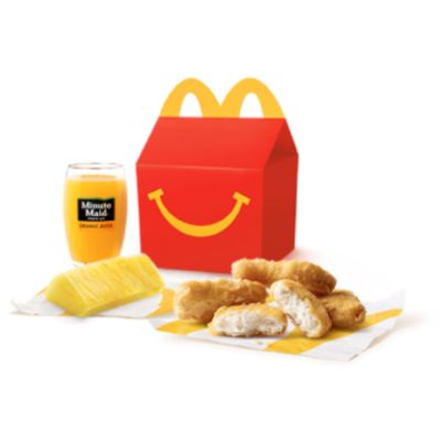 Happy Meal McNuggets with Pineapple Stick