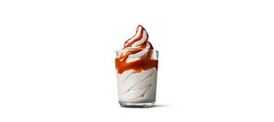 Sundae med karamellsaus