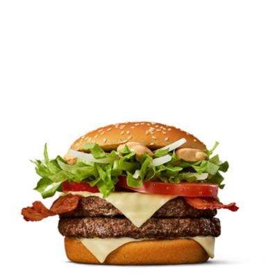 Dubbel Tasty Bacon - En extra stor baconburgare