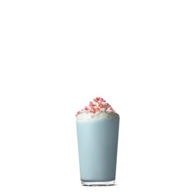 Deluxe Shake Mystery Blue – Milkshake med vanilj & poppande godis