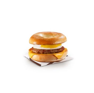 Sausage ‘N Egg Bagel with Plain Bagel