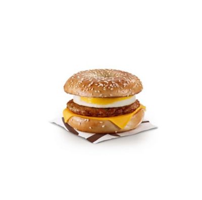 Sesame Sausage ‘N Egg Bagel