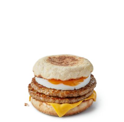 Double Sausage & Egg McMuffin® - British Bacon