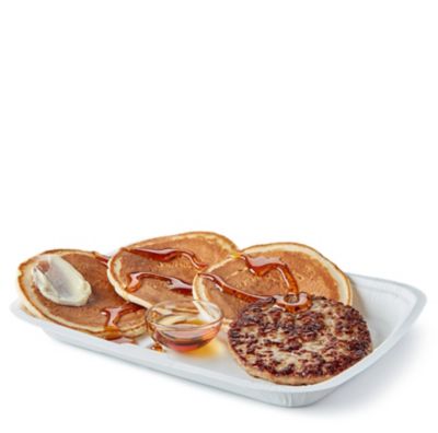 Pancakes Sausage Syrup