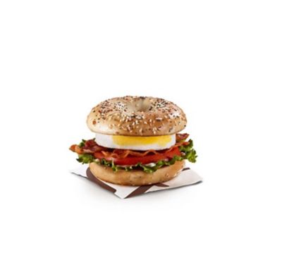 Egg BLT Bagel with Everything Bagel