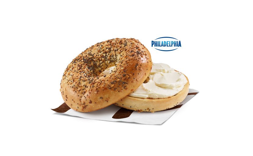Everything Bagel With Cream Cheese