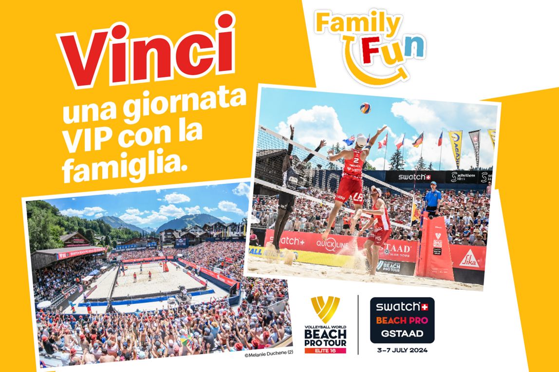 VIP in famiglia per lo Swatch Beach Pro Gstaad