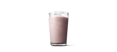 Milkshake med bringebær og blåbærsmak 