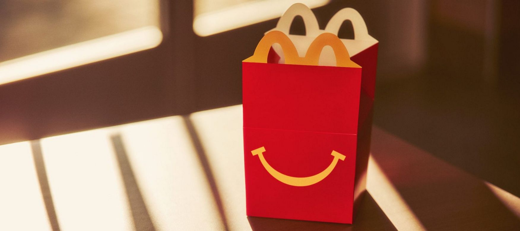 Happy Meal box on a table.