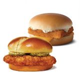 Crispy Chicken Sandwich With Buttery Bun Crinkle Cut Pickles McDonald's