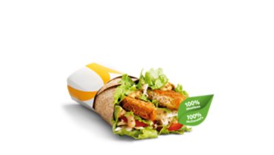 Veggie McWrap Honey Mustard » Een heerlijke Veggie Wrap met een saus van zoete honing en scherpe mosterd! ☆ McDonald's