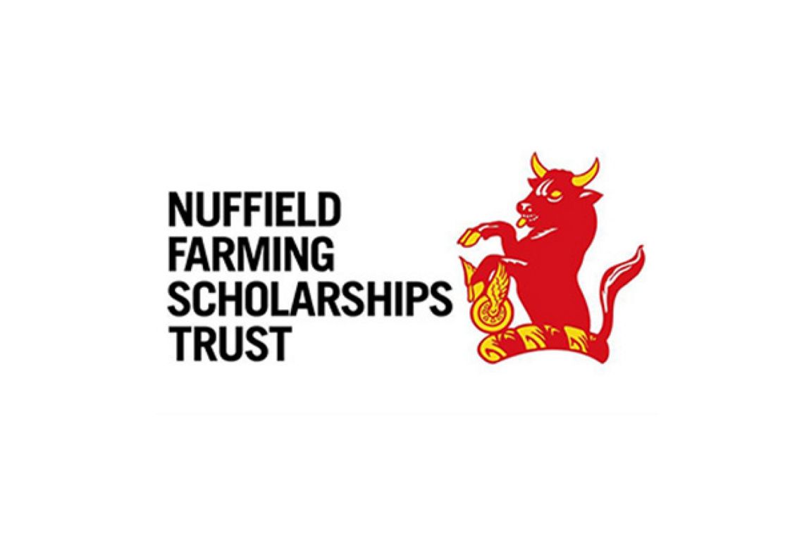 Logo for Nuffield Farming Scholarships Trust.