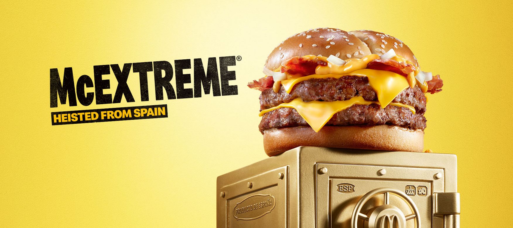 McDonald’s McExtreme® sits on top of a gold vault.