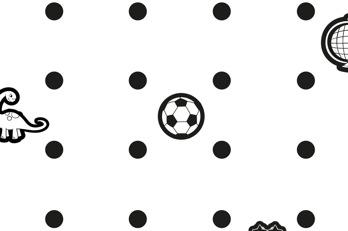 Black-and-white dot-to-dot activity forming a Crocs clog with decorative charms.