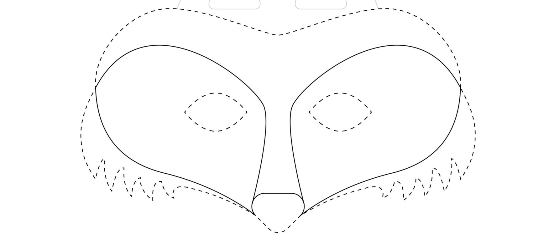 Fox mask template