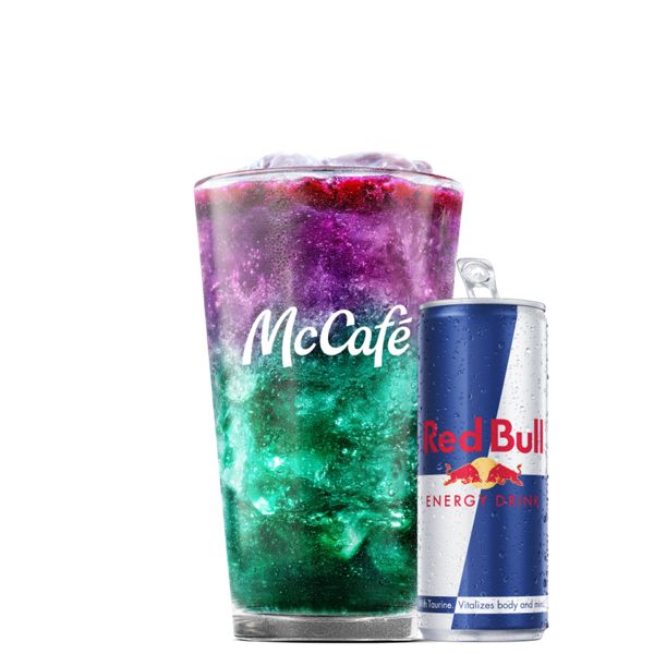 Red Bull Dragonberry Energiser - Medium from McDonalds McCafé Drinks menu