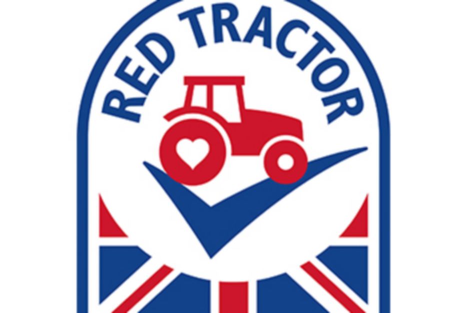 Red tractor logo.