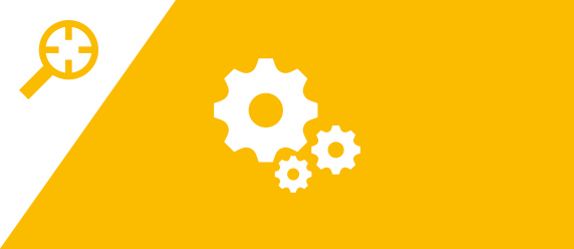 A cogs icon indicating reflection task