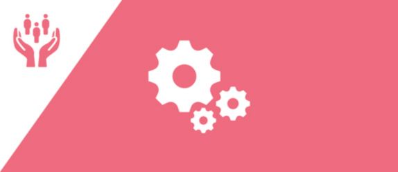 A cogs icon indicating reflection task