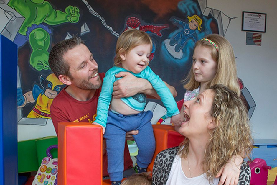 For Feature.
Patrick and Fran O'Sullivan with kids Shay 15 months with bro and sis , Sam 5 and Holly-May 9 at Ronald McDonald house,Crumlin Childrens hospital.
Pic Gary Ashe/The Star.3/4/2017