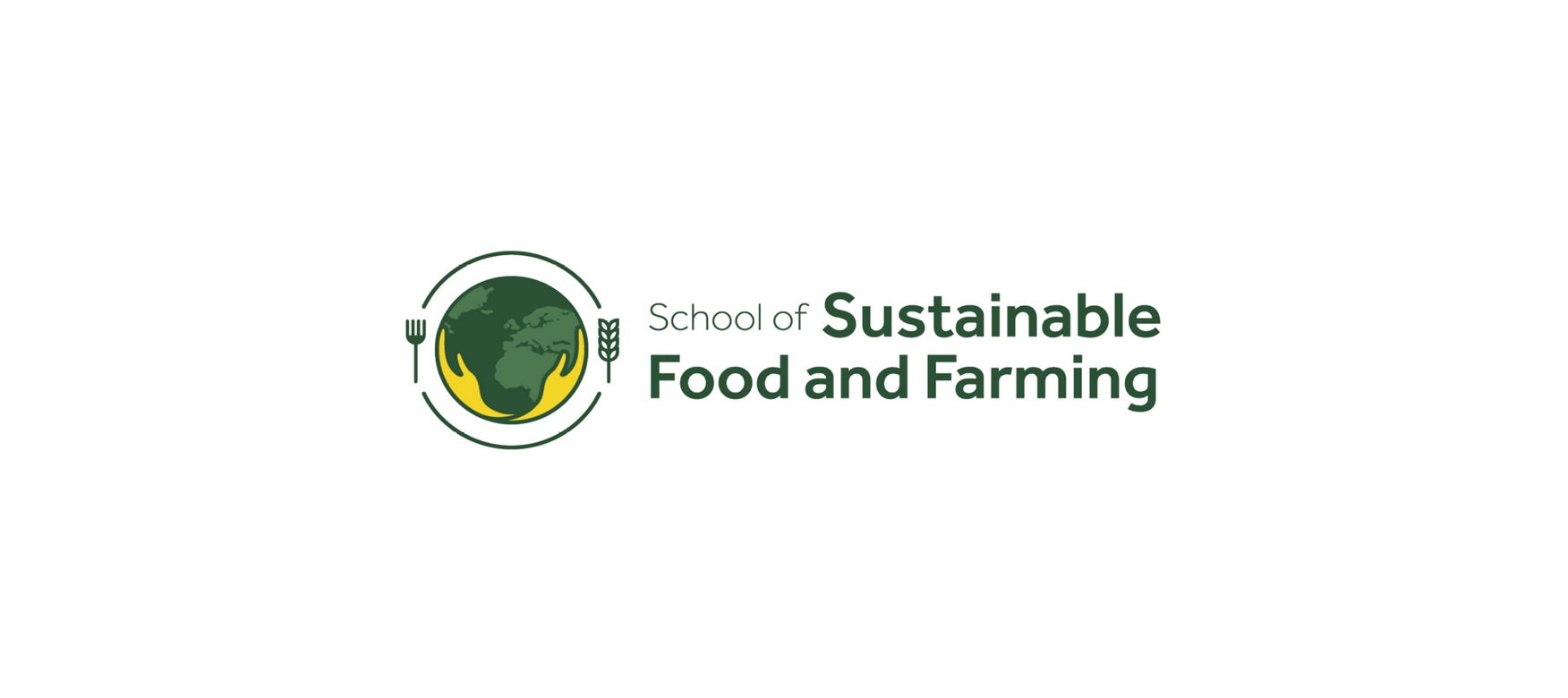Logo for the School of Sustainable Food and Farming.